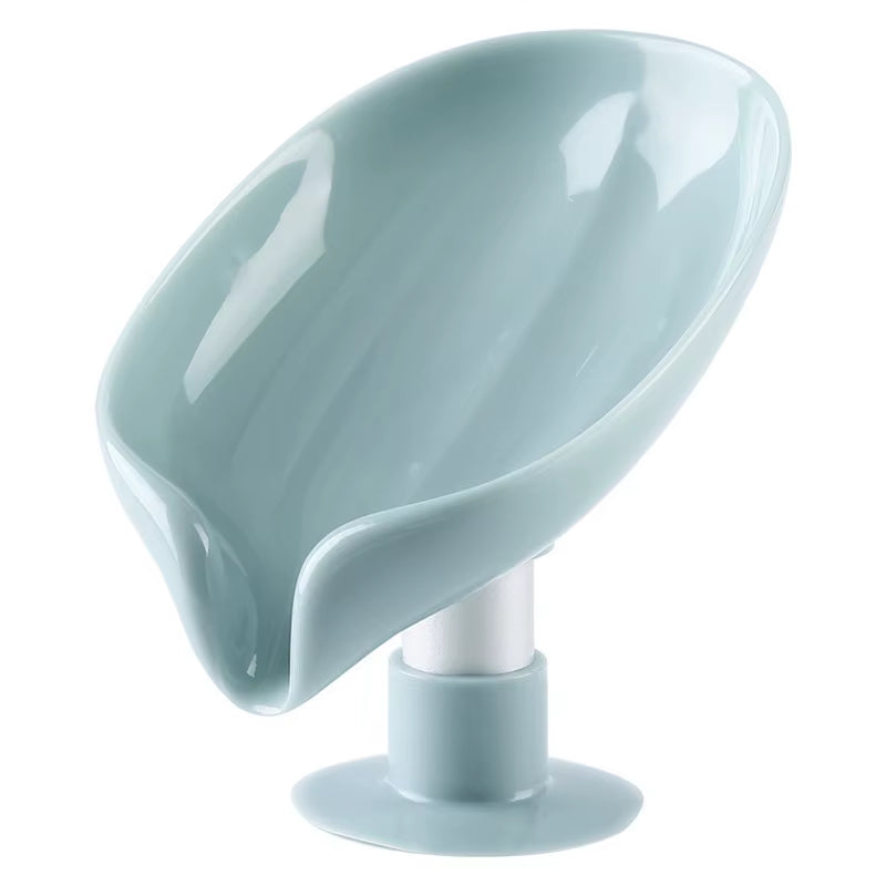 Soap Holder Soap Dish Self Draining Soap Holder, Bar Soap Holder,Leaf Shape Soap Holder Soap Saver, Extend Soap Life